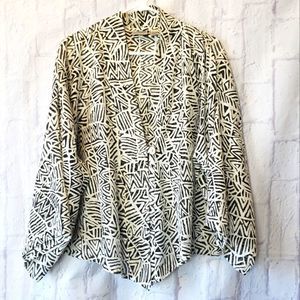 CHICO'S One Button Semi-sheer Jacket Layering Piece